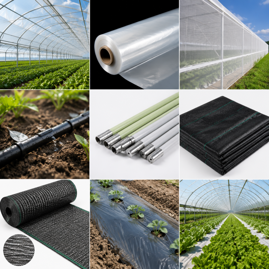 Greenhouse covering materials