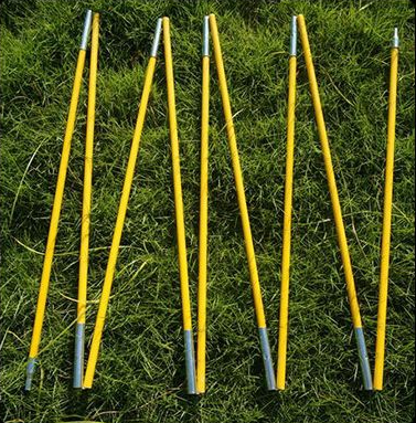 Fiberglass greenhouse support rod