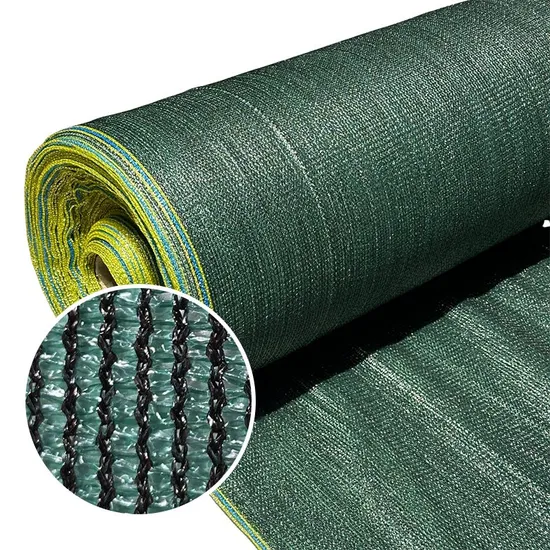 Shade net installed for crop protection