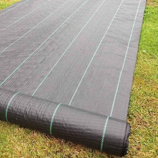 Weed control mat roll detail