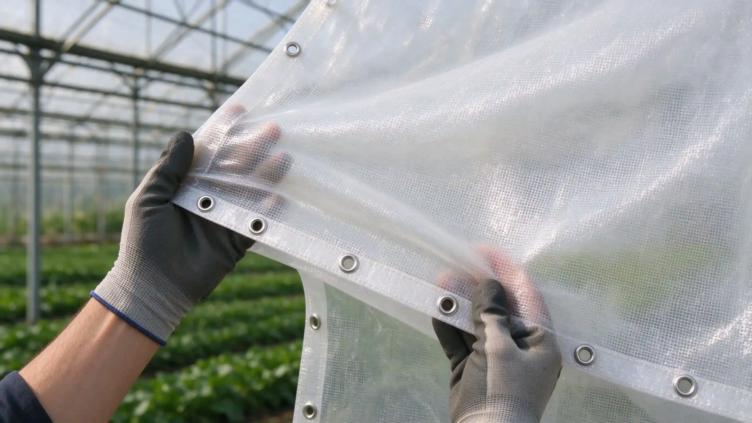 Tarp Material Grommets Detail